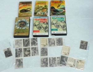 Lot 97 - Small lot - Vintage Military related Trading Cards & Books - part s