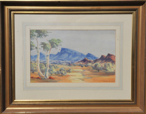 Lot 122 - Athanasius Titus Renkaraka (1944 - 1989) Large Gilt Framed Hermannsbur