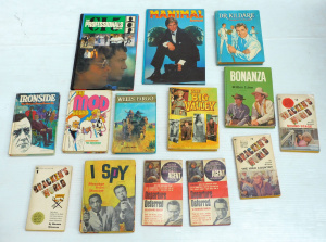 Lot 158 - Group of vintage TV show books inc Whitman (Bonanza, The Mod Squad, Ir