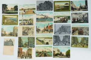 Lot 183 - Group Vintage Melbourne & suburbs postcards inc coloured - Brighto