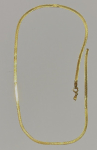 Lot 197 - 18ct gold snake link chain necklace - marked 750 needs repair - TW app