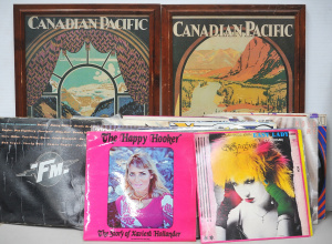 Lot 75 - Lot of Mixed Records & Framed Posters incl The Happy Hooker - The S