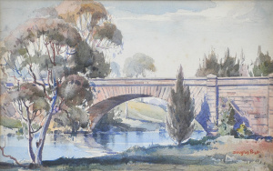 Lot 93 - Douglas Fieldew Pratt (1900 - 1972) Framed Watercolour - The Lansdowne