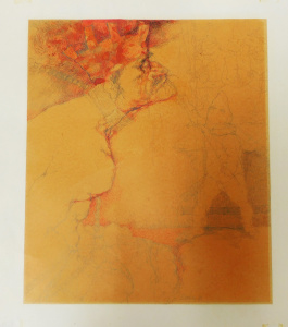 Lot 96 - Sandor Rutkay (Hungary, b1951), mounted pencil and watercolour - 24cm H