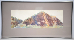 Lot 97 - Harry Pidgeon (1943 - ) Framed Watercolour - The Cliff Face - signed lo