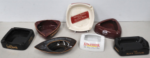 Lot 127 - Group lot vintage Advertising ceramic Ashtrays inc Arabia Captain Morg