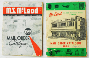 Lot 136 - 2 vintage McLeod, Adelaide mail order home contents and hardware etc c
