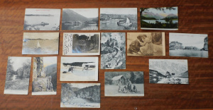 Lot 170 - Group Vintage New Zealand Postcards inc Washing Day at Rotorua, The Ma