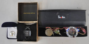 Lot 171 - Small group of ladies' items inc boxed Mimco watch, 925 silver crucifi