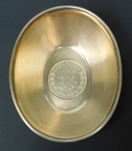 Lot 178 - Kichigoro Uyeda Japanese Sterling Silver Bowl - base set w 1964 Tokyo