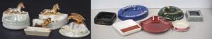 Group lot vintage ceramic ashtrays inc Australian Pottery Wembley Ware lustre &a