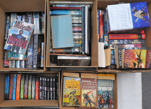 Lot 31 - Large lot of 5 boxes of books inc NZ reference inc Roaming Round New Ze