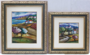 Lot 42 - 2 x Framed, singed and numbered serigraphic prints by Slava Brodinsky (