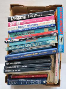 Lot 49 - Large lot of vintage and modern military aircraft reference books inc O