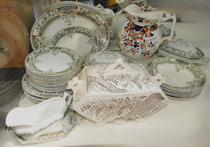 Lot 162 - Group lot Victorian China inc Christopher Dresser designed Hampden pat