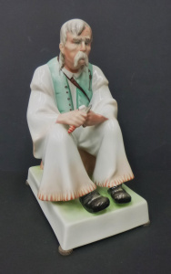 Lot 170 - Substantial Hungarian Zsolnay Pecs woodcarver figurine - 33cm H