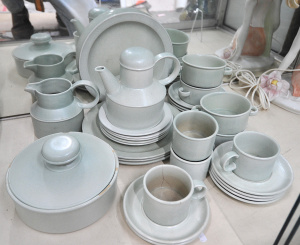 Lot 174 - Mid Century Midwinter Stonehenge Pale green Part Dinner set inc Dinner