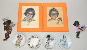 Group lot Australian Brownie Downing & Peg Maltby items inc 2 x Brownie Down