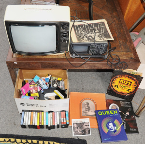 Lot of Mixed items incl Vintage Sanyo Telecolor TV, Hanimex Portable TV Radio Ba