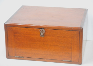 Lot 004 - Small Edwardian document cabinet - Drop front - Dovetail joints etc 45