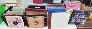 Lot 029 - 4 x Boxes of Mixed Vintage 78 RPM & Box Sets of LP Records
