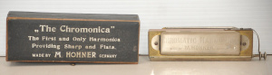 Lot 044 - Vintage German M Hohner - The Chromonica Harmonica - The first and on
