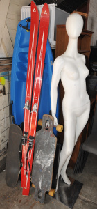 Lot 054 - Mixed Lot incl Seaflo Adult Blue Plastic Kayak, Standing Female Manneq