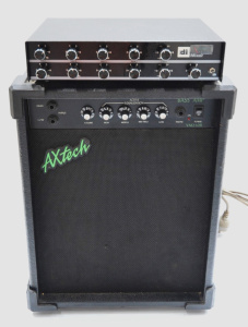 Lot 062 - 2 x Vintage Audio Equipment incl Axtech VM210B Bass Guitar Amplifier
