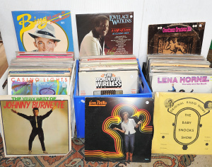 Lot 068 - 3 x Boxes Vintage Mixed Vinyl LP Records inc The Very Best of Johnny B