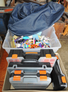 Lot 069 - 2 x Boxes of Mixed Items incl Box of Loose & Mixed LEGO Pieces, La