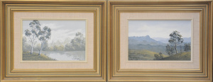 Lot 103 - Anne Holmes (Active c1970 80s) pair Framed Oil Paintings - River Scene