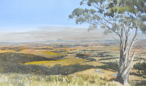 Lot 105 - Geoff (Jeff) Hook (1928 - 2018) Framed Watercolour - Mt Blackwood, Vic