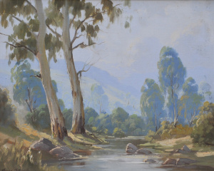 Lot 109 - Frank Mutsaers (1920 - 2005) Framed Oil Painting - April Day, Yellingb