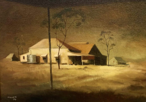 Lot 111 - Keith Willes (1919 - 1993) Gilt Framed Oil Painting - The Prospect, Co