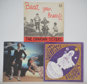 Lot 127 - 3 x vintage Australian Vinyl Lp Records - The Ovarian Sisters 'Beat yo
