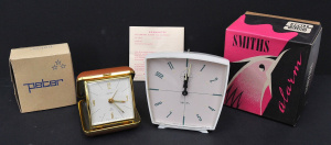 Lot 134 - 2 x Mint Boxed Alarm Clocks inc, Smiths Gay Gordon and a Peter travell