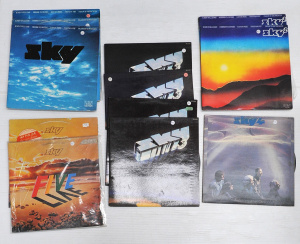 Lot 142 - Group lot Vintage Sky LP Vinyl Records inc Sky, 2, 3, 4 & 5 Album