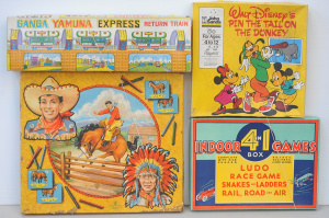 Lot 162 - 4 x Vintage Boxed Board Games incl Ganga Yamuna Express Return Train,