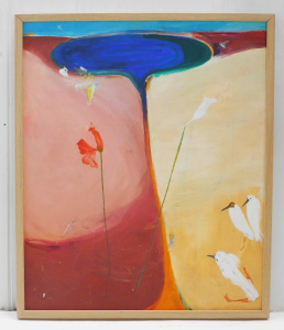 Lot 86 - Graham Willoughby (1942 - ) Framed Oil Painting - Landscape with Lake,