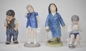 Lot 164 - 4 x Vintage Danish Royal Copenhagen & Bing & Grondahl inc Boy