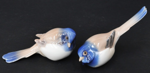Lot 175 - 2 x Bing & Grondahl Ceramic Titmouse birds Model 1633 - Optimist &
