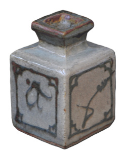 Lot 203 - Sergio Sill 1980s Australian Pottery Vase - Squared form to Flared top