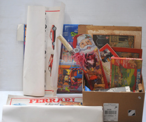 Lot 12 - Box lot of vintage toys and kids' items inc boxed Dolly's Iron by Tudor