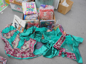 Lot 19 - Lge lot - packaged Indonesian heavily beaded traditional clothing &