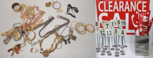 Lot 31 - Mixed Group lot inc Costume Jewellery - Diamonte, Bangles & Necklac