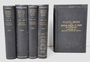 Lot 56 - Group of 5 x vintage volumes (49-53) of Flock Book for British Breeds o