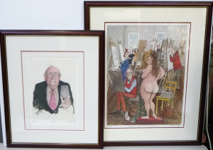 Lot 95 - Sue MacArtney - Snape (1957 - ) 2 x framed Ltd Ed prints - No Woman is