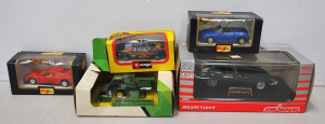 Lot 115 - 5 x Boxed vintage Diecast models inc 2 x Maisto - Lotus Elan, Ferrari