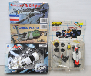 Lot 117 - 4 x Unopened Model Kits inc NewRay 98 Audi TT Car, Formula 1 GP Marlbo