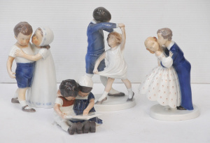 Lot 153 - 4 x Vintage Danish Bing & Grondahl & Royal Copenhagen Figures